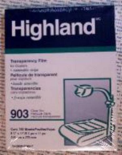 100 Transparency Film For Plain-Paper Copiers, Highland brand  by 3M-NIB-NR