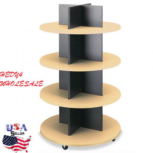 NEW Round 4-Tier Merchandiser Tower 54&#034; H x 24&#034; Dia WHOLESALE FREE SHIPPING