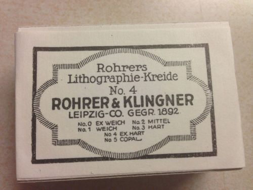 ROHRER KLINGNER LITOGRAPHY CHALK NO:4 HARD