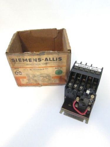 NOS Siemens Allis XL-00 DCO*R NEMA 00 RQ21 Starter W/ 3ZA4041-8AH00 