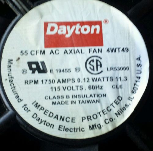 Dayton AC AXIAL FAN 4WT49