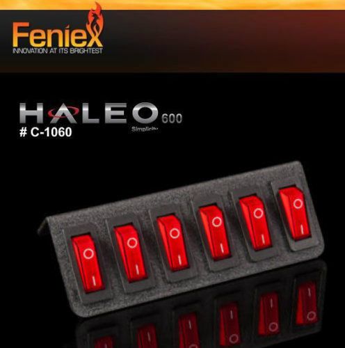 FENIEX  6 SWITCH PANEL for Lights &amp; sirens Police FIRE RESCUE C-1060 HALEO 600