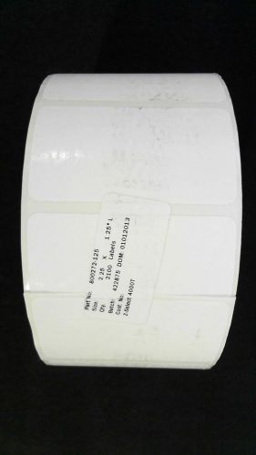 Zebra z-select 4000t thermal transfer label roll 2.25&#034;x1.25&#034; white chop for sale