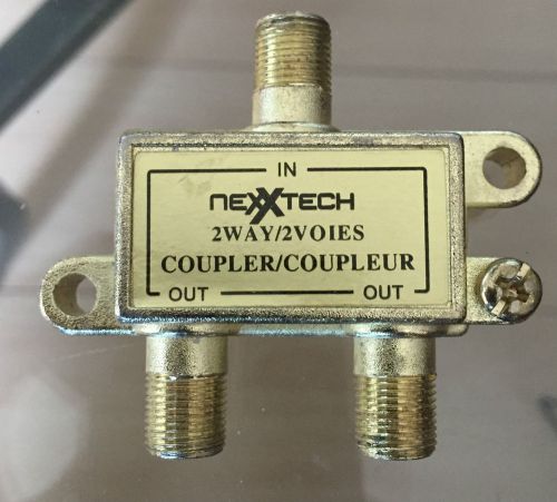 NexxTech 2-Way Splitter SHIPS FREE / 1 Day Handle Time