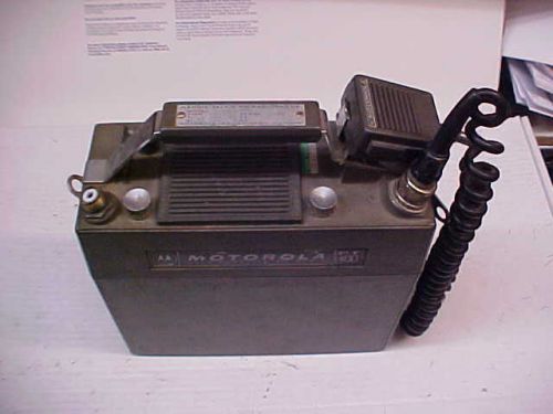 antique motorola pt400 portable radio set p43den-1100amw vhf t/r 172.325 #a635