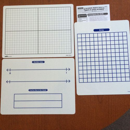 Lakeshore Learning 3rd  4th 5th grade Wipe off Math Mats New!  Home school