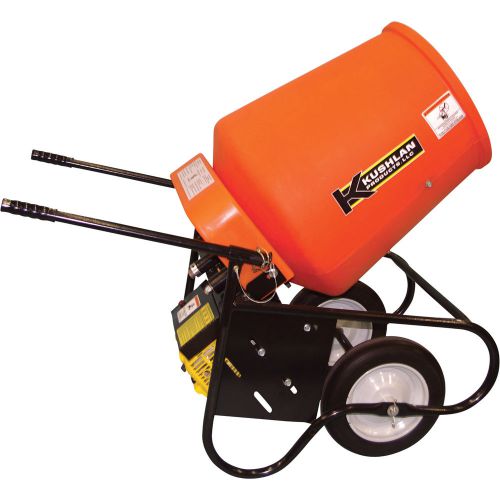 Kushlan 3.5 cubic ft. drum portable gas-powered concrete mixer, #350 gas for sale