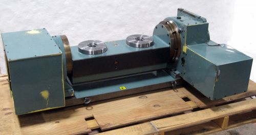 Nikken 2-axis trunion multi spindle rotary table 4th &amp; 5th axis 200mm face for sale