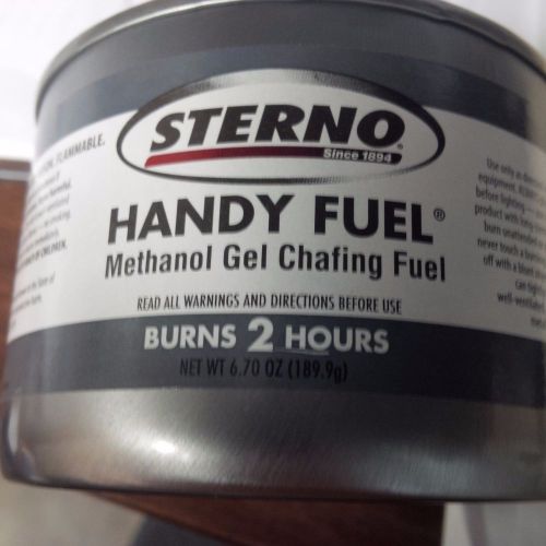 STERNO 12 CANS  Methanol Gel Chafing Cooking Fuel  7oz 2 hrs
