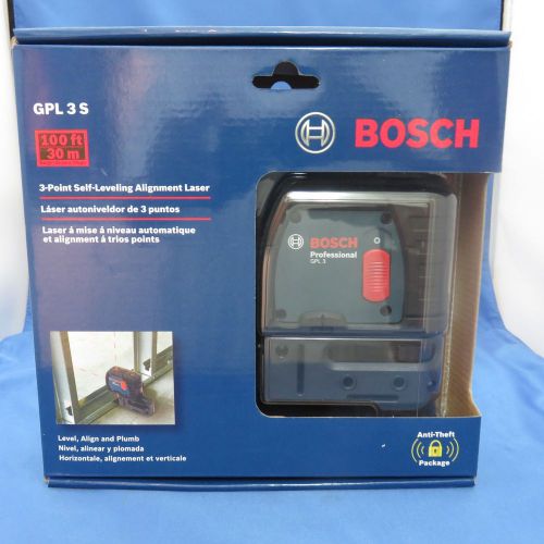Bosch gpl 3 s - 3 point self-leveling alignment laser for sale