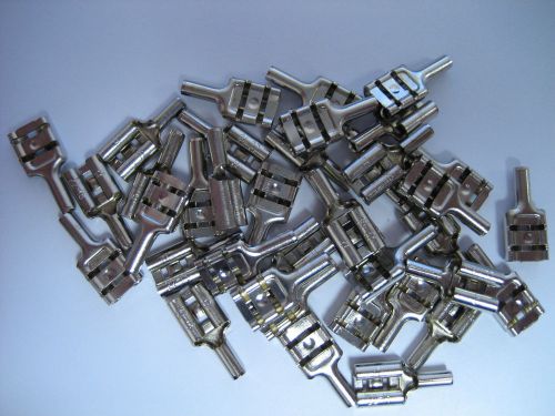 100 piece 22-18 ga .250 tab female quick disconnect terminals high temp for sale