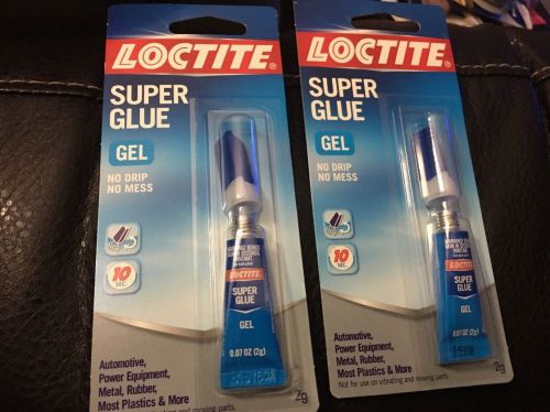 Loctite Super Glue Gel - 2 pack tubes pk - 2g - No drip formula  NEW
