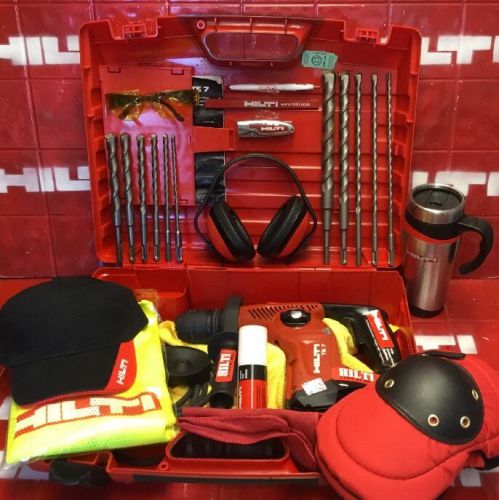 HILTI TE 7 HAMMER DRILL, L@@K, LOADED BITS, GREAT CONDITION, STRONG, FAST SHIP
