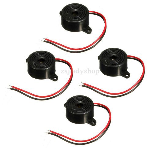 4x piezo electronic tone buzzer 95 db alarm with mounting holes  3-24v 12v dc for sale