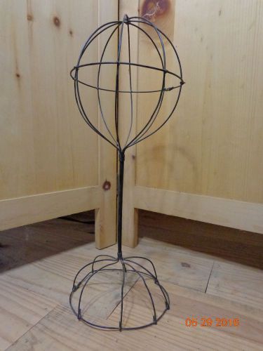 VINTAGE LOOK 17&#034; WIRE HAT STAND DISPLAY HATS, WIGS, SCARVES, ETC