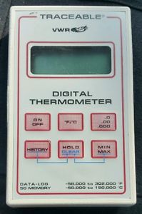 VWR Traceable Digital Thermometer Data Log 50 Memory -50 to 150 °C MISSING PROBE