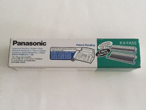 Panasonic KX-FA55 Geniune Ink Film 2 Rolls Replacement Film Fax Cartridge