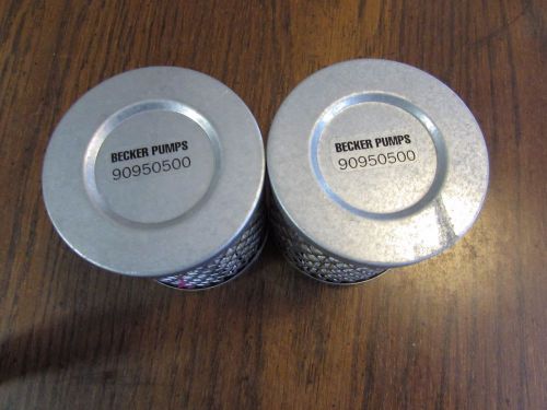 LOT OF TWO BECKER PUMP FILTERS NEW, 90950500