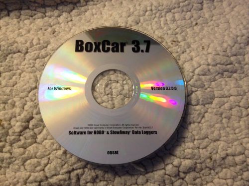 BoxCar 3.7 Onset Software for HOBO &amp; StowAway Data Loggers for Windows