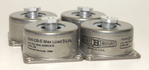 Lot of 4) barry controls b64-cb-5 vibration dampening isolation mount 5 pound ea for sale