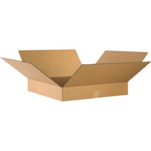 Corrugated cardboard flat shipping storage boxes 24&#034; x 24&#034; x 4&#034; (bundle of 10) for sale