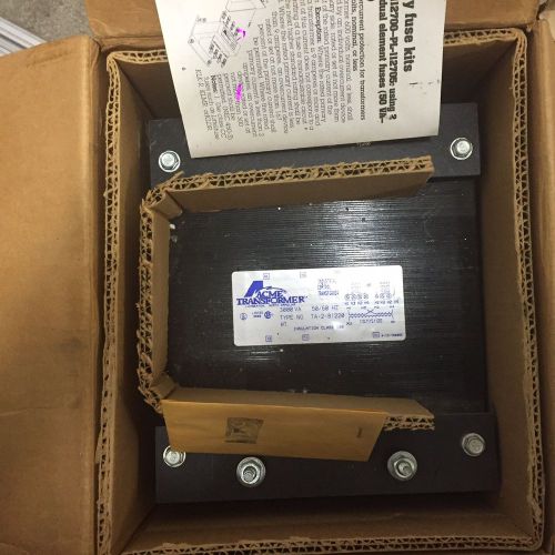 Acme electric ta281220 transformer 3000 va input 110/115/120 out 220/230----/480 for sale