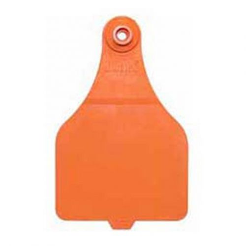 Fearing Duflex XLarge Blank Tags 25 Count Orange Bright, Fade-Resistant Color
