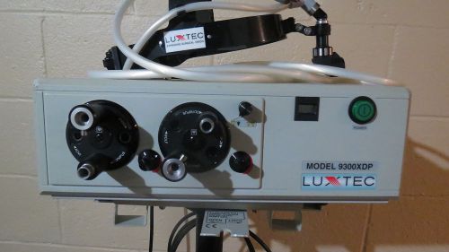 Luxtec xenon series 9300 xdp dual head light source, head light and stand for sale