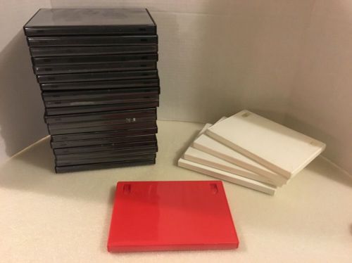 Lot of 25 Empty Standard Disc Snap Cases for DVD Movies