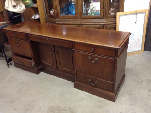1970 traditional vintage walnut credenza office library furniture jofco for sale
