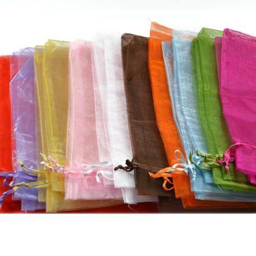 Bluecell Pack of 30pcs 9 x 6.6&#034; Multi Color Gift Bags Organza Drawstring Pouch