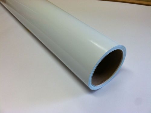 WHITE  Dry Erase Vinyl film,  24 Inch x 10 feet, with Removeable Adhesive