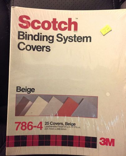 Scotch Binding System Covers 786-4 Beige, 25 Covers 9 1/8 in x 11 3/8 in