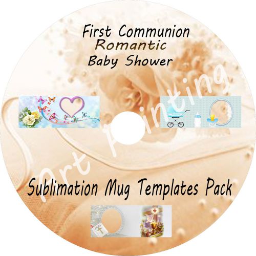 31 New  HD Sublimation Mug Templates Baby Shower, Romantic, first communion PNG