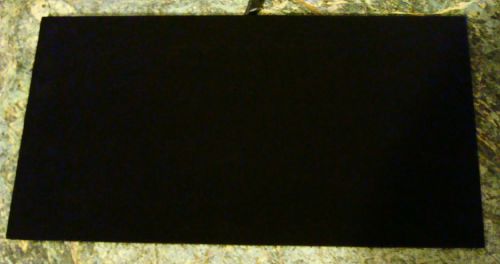 Black velvet jewelry display pad full size 14&#034; x 7 1/2&#034; X 1/4&#034; deep pin jewelry