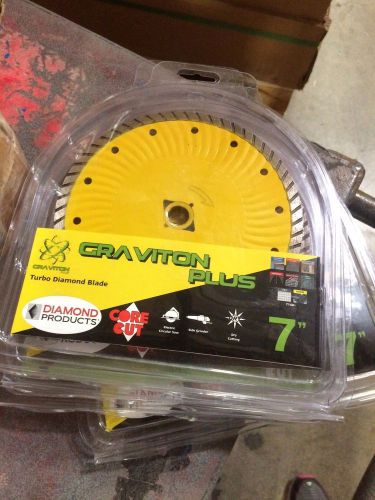 7&#034; graviton plus diamond products turbo blade dry bath kitchen yellow wave core for sale