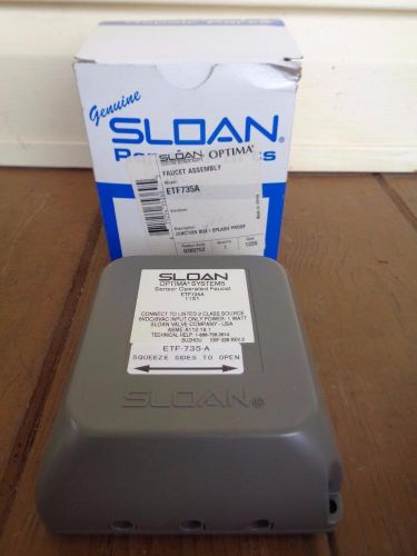 NEW SLOAN OPTIMA SYSTEMS ETF735A SENSOR OPERATED FAUCET