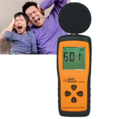 Mini Digital LCD Sound Level Meter Tester High Low Frequency 30dB ~ 130dB