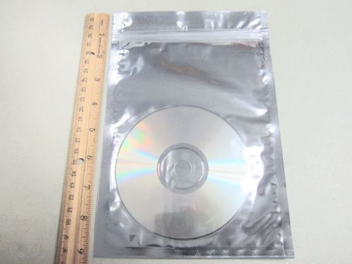 50 silver aluminum foil mylar 6x8&#034; recloseable ziplock bag clear front/pack al-3 for sale