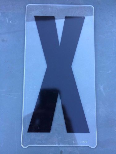 Gemini 8&#034; plastic Marquee Sign Letter &#034;X&#034; Replacement