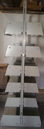Complete double sided metal shelving disassembled, heavy duty, warehouse grade for sale