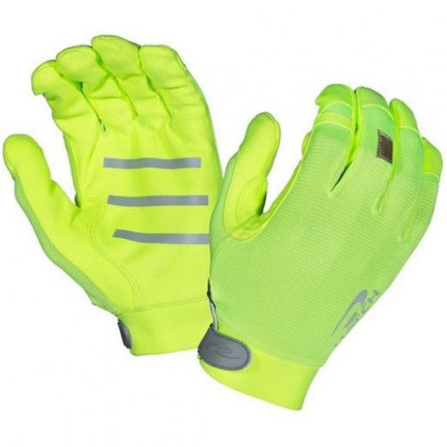 Hatch TSK331Y Men&#039;s Hi Viz Yellow Synthetic Suede Gloves - Large