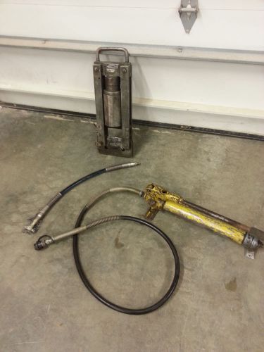 Regent Jack Mfg. 15 Ton Pipe Squeeze Shut Off Tool Fusion w/ Enerpac hand pump