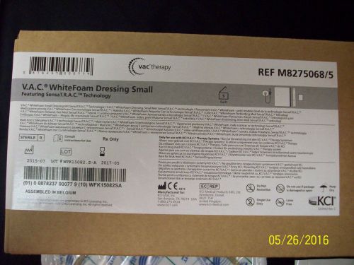Box of 5 KCI V.A.C.® WhiteFoam Small Dressing with T.R.A.C. ™ Kit