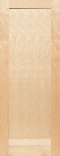 Birch 1 panel flat mission shaker stain grade solid core interior wood doors for sale