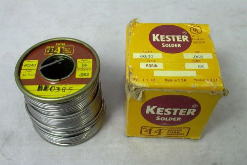 Spool Vintage Kester 44 60/40 0.062 Resin Rosin Core Solder