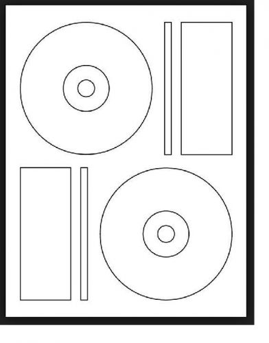 Memorex 40 CD DVD Laser and Ink Jet Labels Full Face Size 20 Sheets Matte