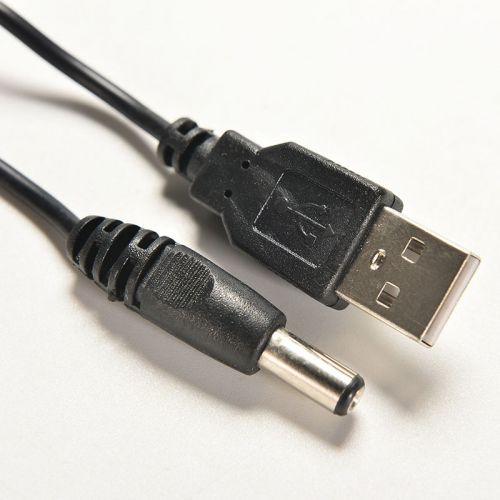 USB A Male to 2.0 5.5mm X2.1mm 80cm Connector 5V DC Charger Power Cable Cord EF