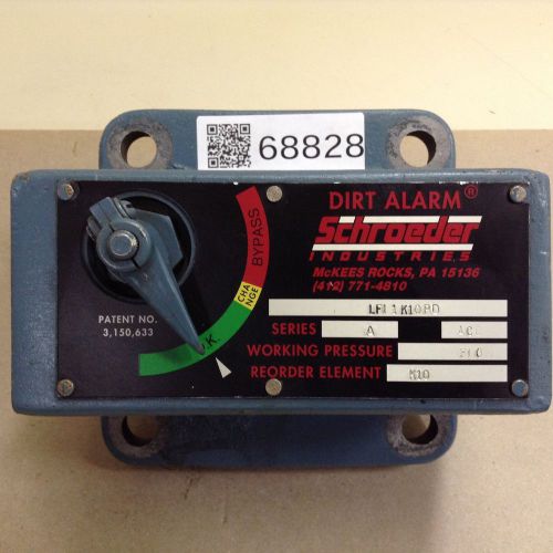 Schroeder Dirt Alarm LFI 1K10PD Used #68828