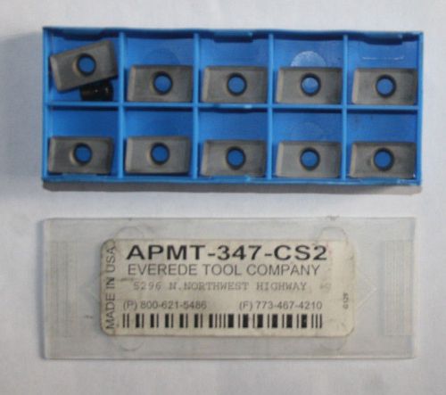 Everede Tool Co APMT-347-CS2 Carbide Inserts Qty 10 NOS
